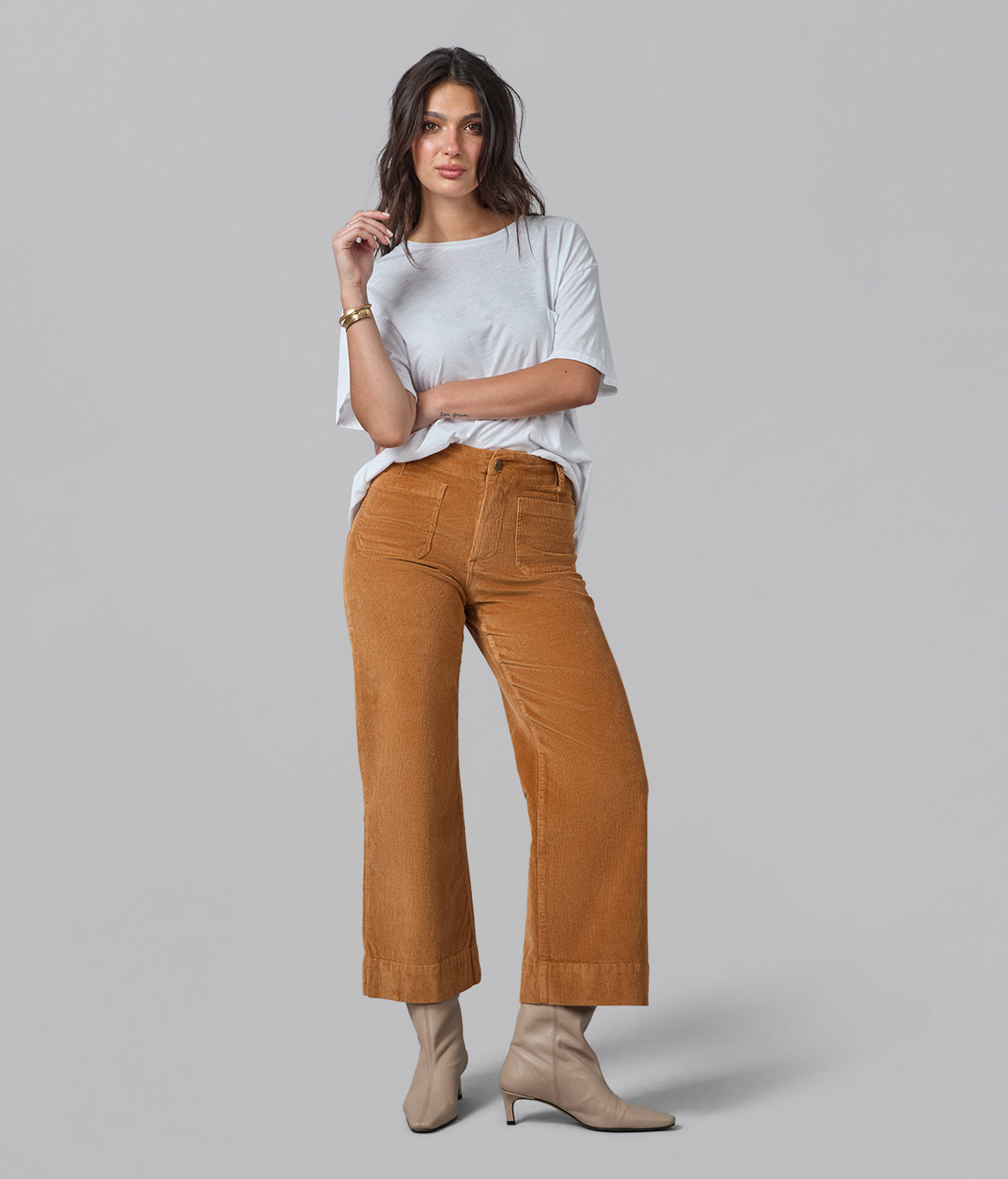 COLETTE-SC High Rise Wide Leg Jeans