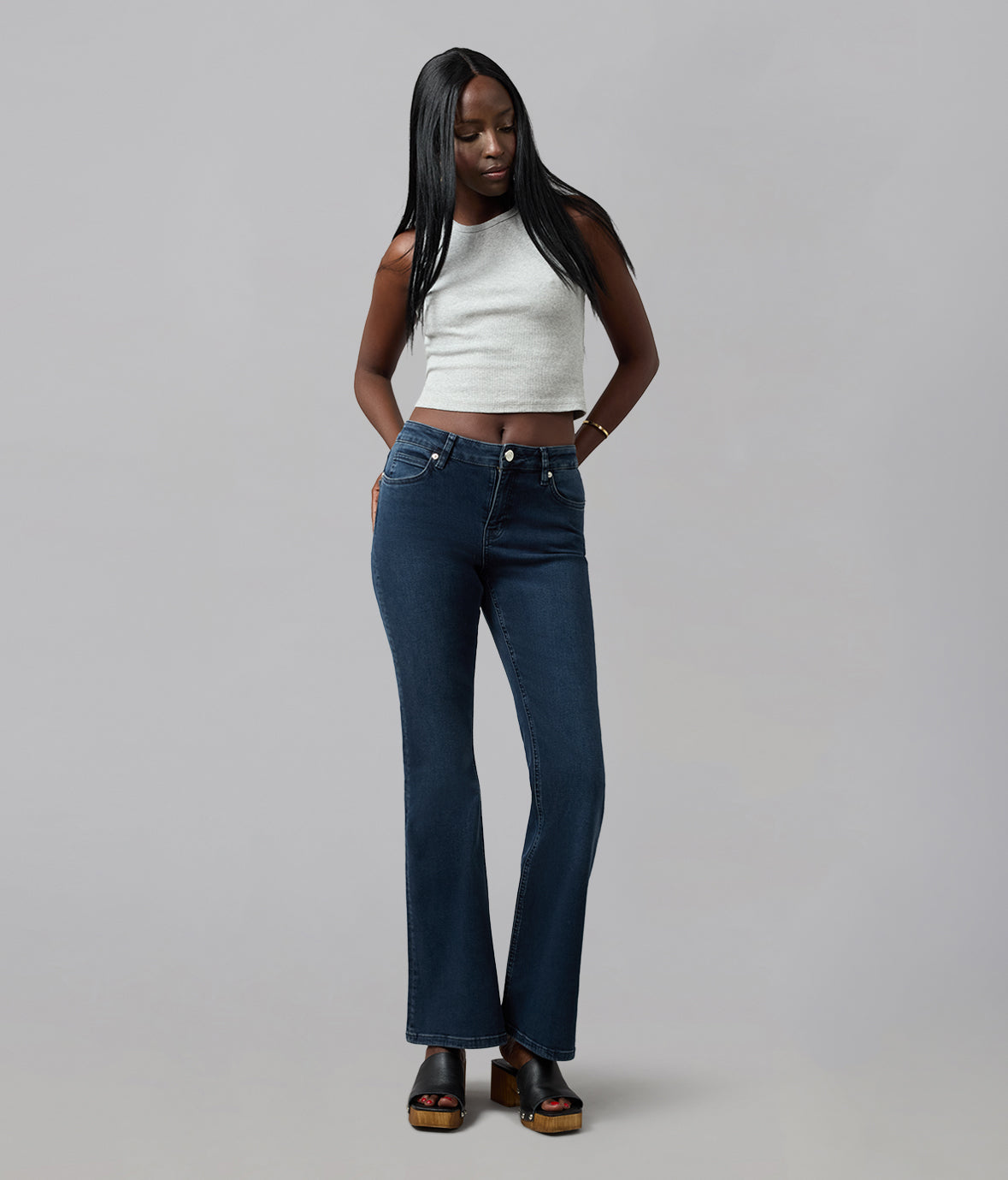 ALICE-SDB High Rise Flare Jeans