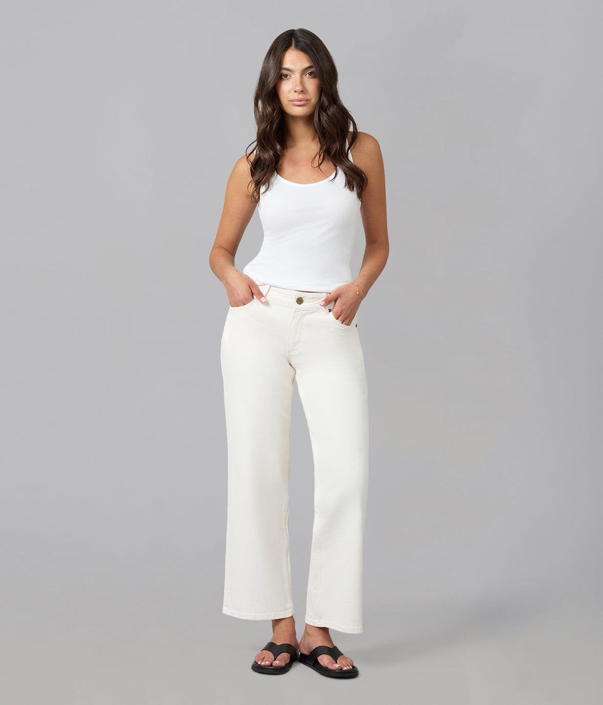 MIRO-RAW Mid Rise Comfort Straight Jeans