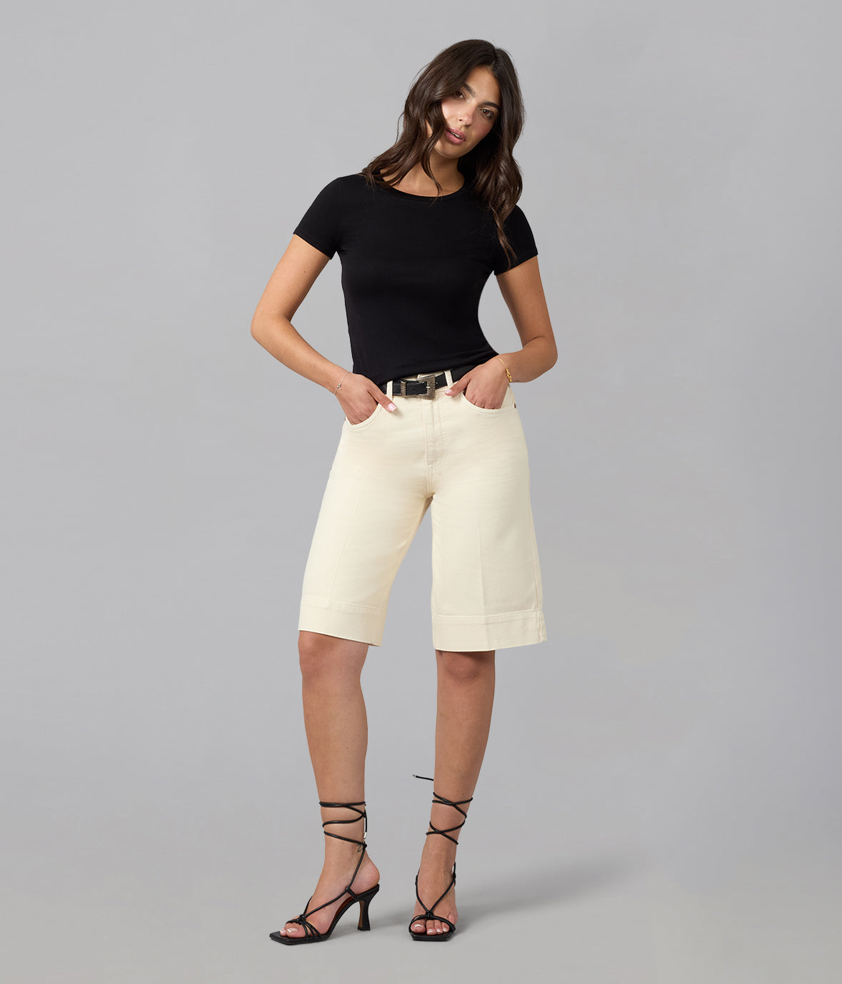 SEVILLE-RAW High Rise Gaucho Jeans
