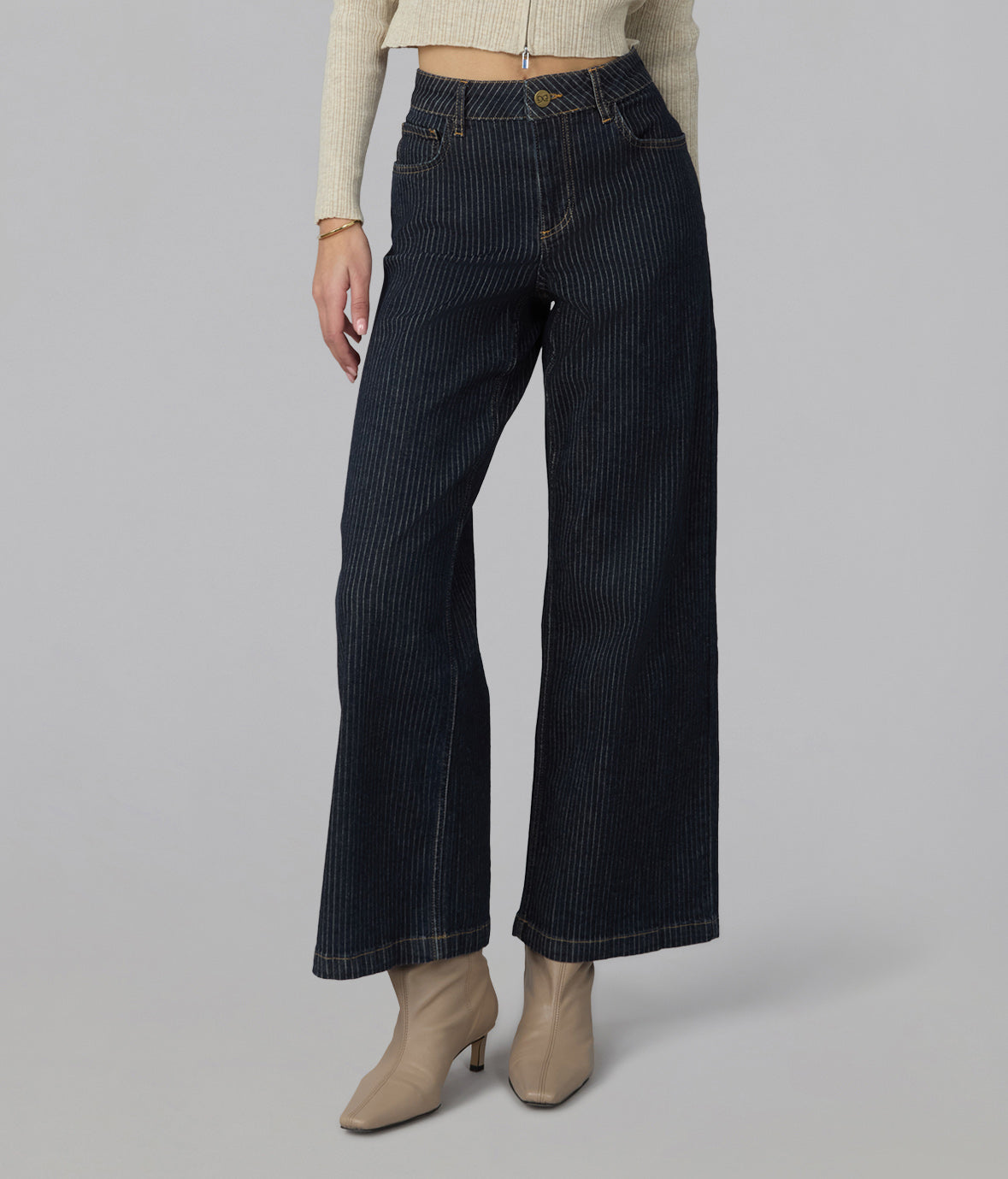COLETTE-PSB High Rise Wide Leg Jeans